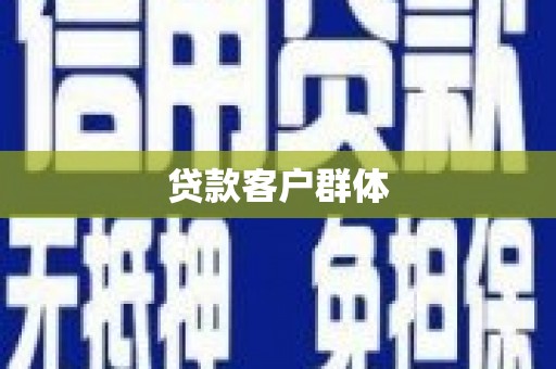 万全贷款客户群体