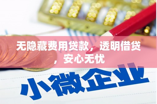 万全无隐藏费用贷款，透明借贷，安心无忧