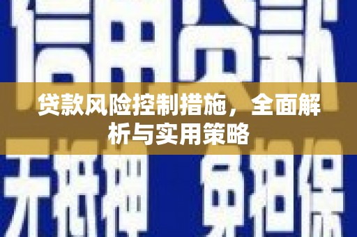 万全贷款风险控制措施，全面解析与实用策略