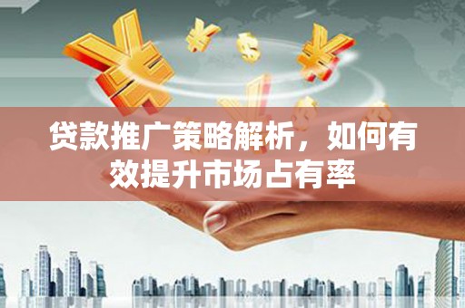 万全贷款推广策略解析，如何有效提升市场占有率