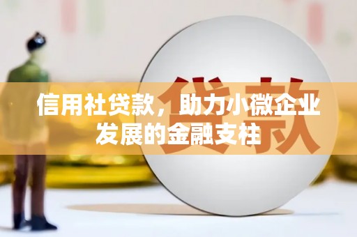 万全信用社贷款，助力小微企业发展的金融支柱