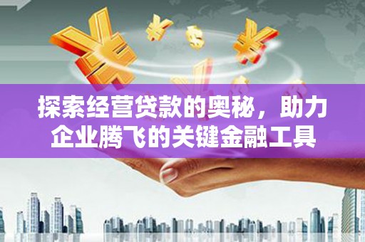 万全探索经营贷款的奥秘，助力企业腾飞的关键金融工具