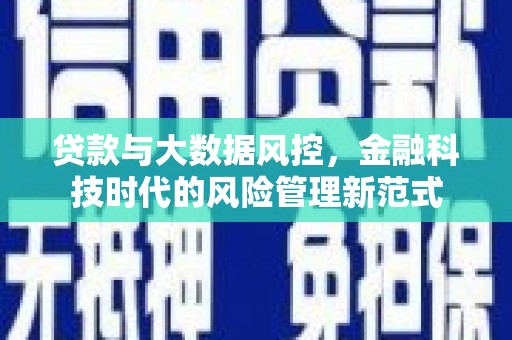 万全贷款与大数据风控，金融科技时代的风险管理新范式