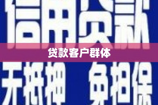 万全贷款客户群体