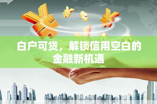 万全白户可贷，解锁信用空白的金融新机遇
