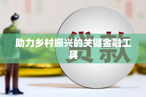 万全助力乡村振兴的关键金融工具