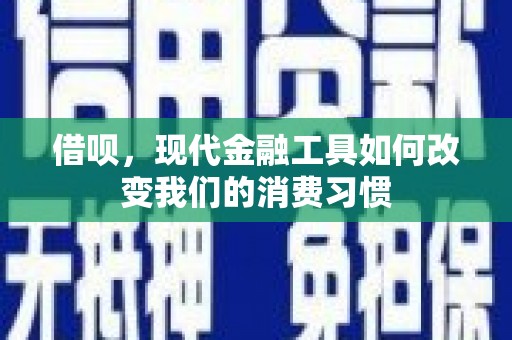 万全借呗，现代金融工具如何改变我们的消费习惯