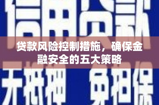万全贷款风险控制措施，确保金融安全的五大策略
