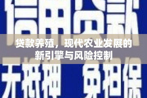 万全贷款养殖，现代农业发展的新引擎与风险控制