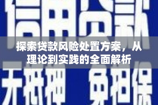 万全探索贷款风险处置方案，从理论到实践的全面解析