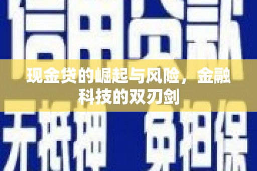 万全现金贷的崛起与风险，金融科技的双刃剑