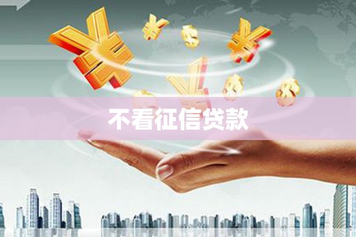 万全不看征信贷款