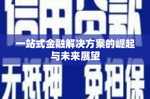 万全一站式金融解决方案的崛起与未来展望
