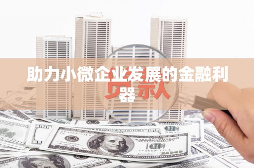 万全助力小微企业发展的金融利器